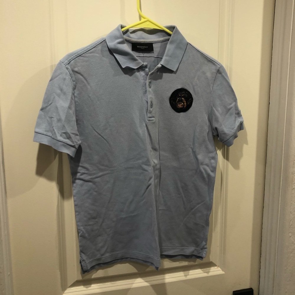 Givenchy Rottweiler patch polo